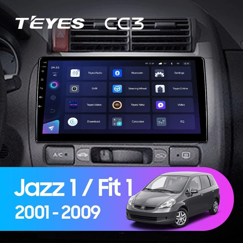 Штатная магнитола Teyes CC3L 4/64 Honda Jazz 1 (2001-2009)