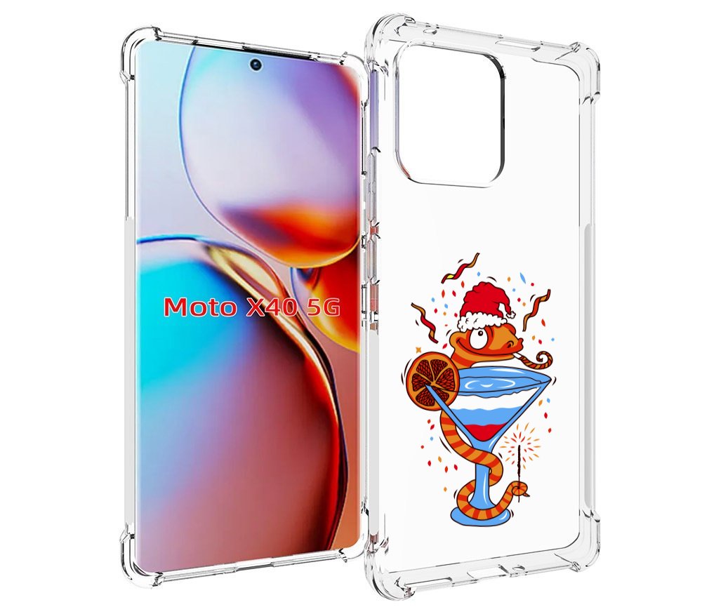 

Чехол MyPads змейка для Motorola Moto X40, Прозрачный, Tocco