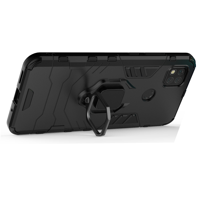 фото Противоударный чехол с кольцом panther case для xiaomi redmi 9c (417392019) black panther