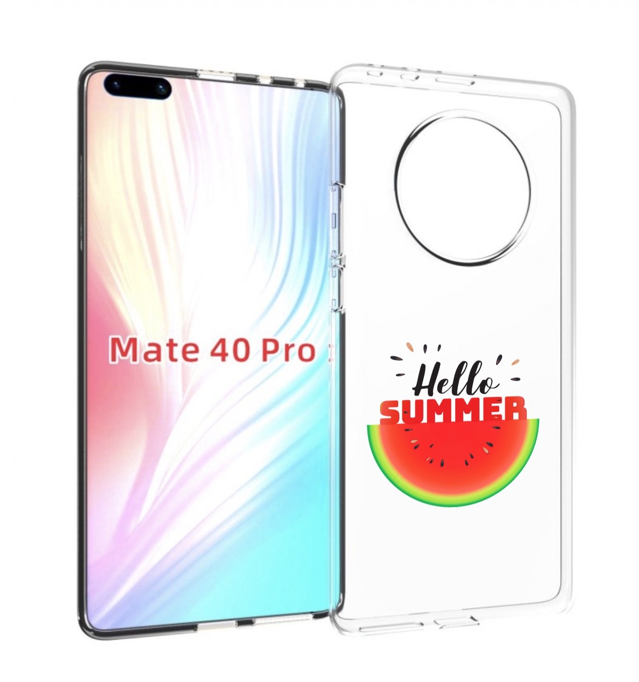 

Чехол MyPads Привет-лето для Huawei Mate 40 Pro (NOH-NX9), Прозрачный, Tocco