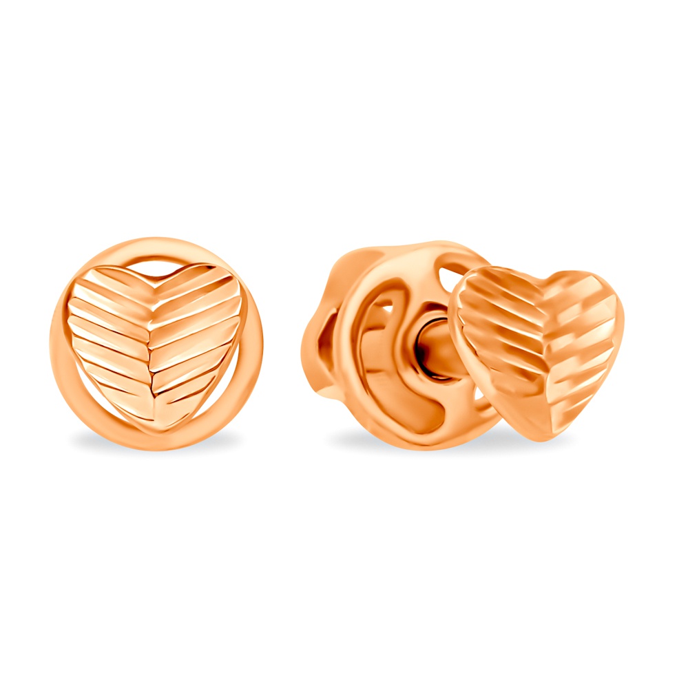 

Серьги пусеты из красного золота 585Gold 402004381, 402004381