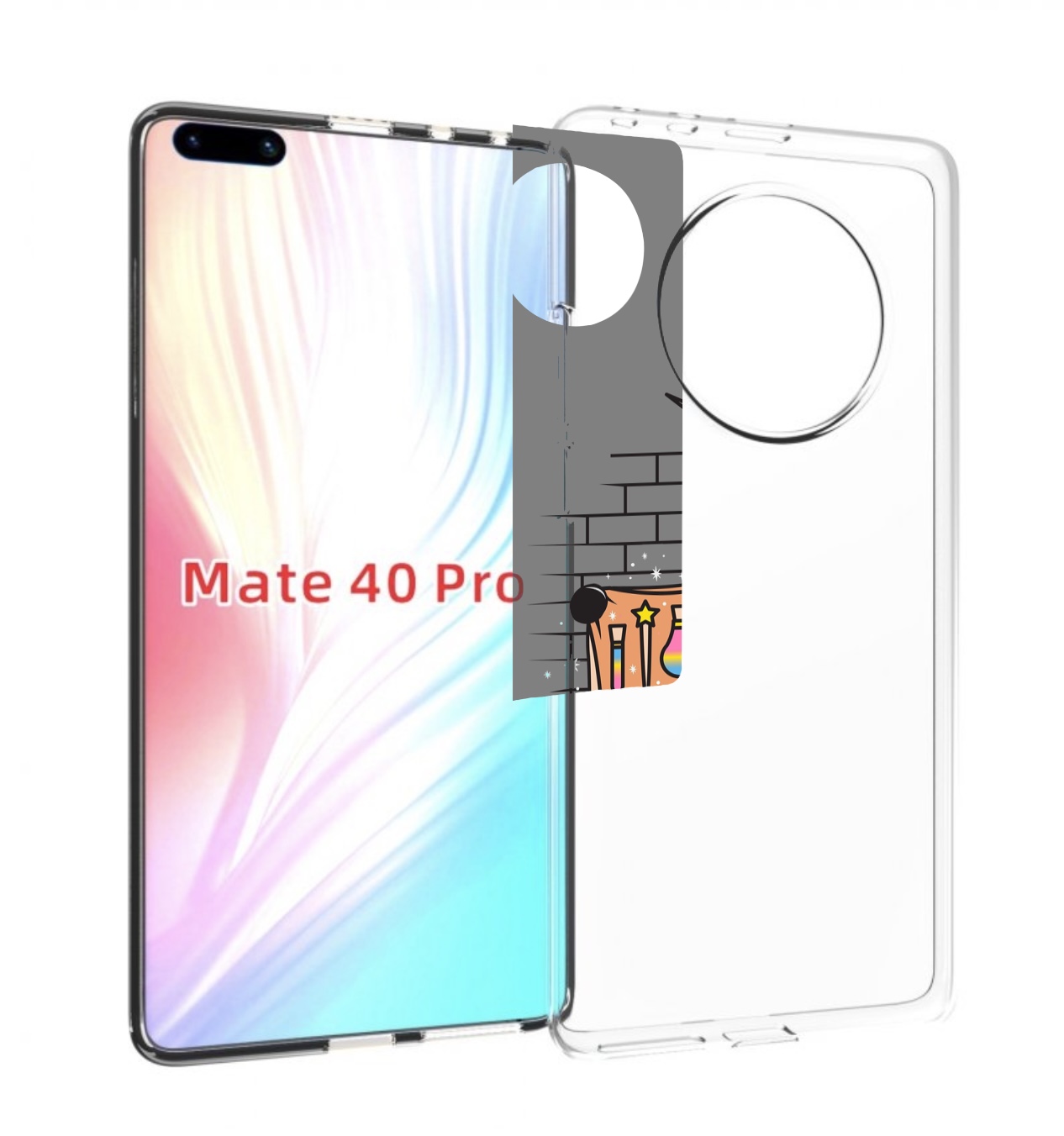 

Чехол MyPads Продавец-единорог для Huawei Mate 40 Pro (NOH-NX9), Прозрачный, Tocco