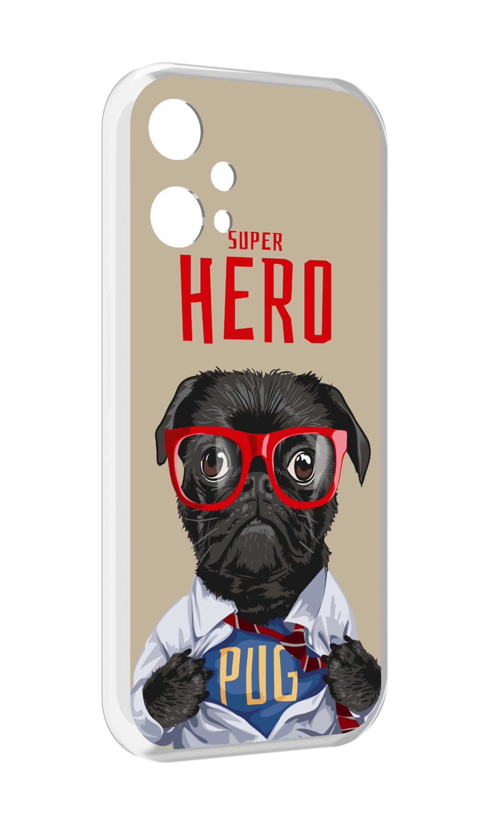 

Чехол MyPads Герой-PUG для OnePlus Nord CE 2 Lite 5G, Прозрачный, Tocco