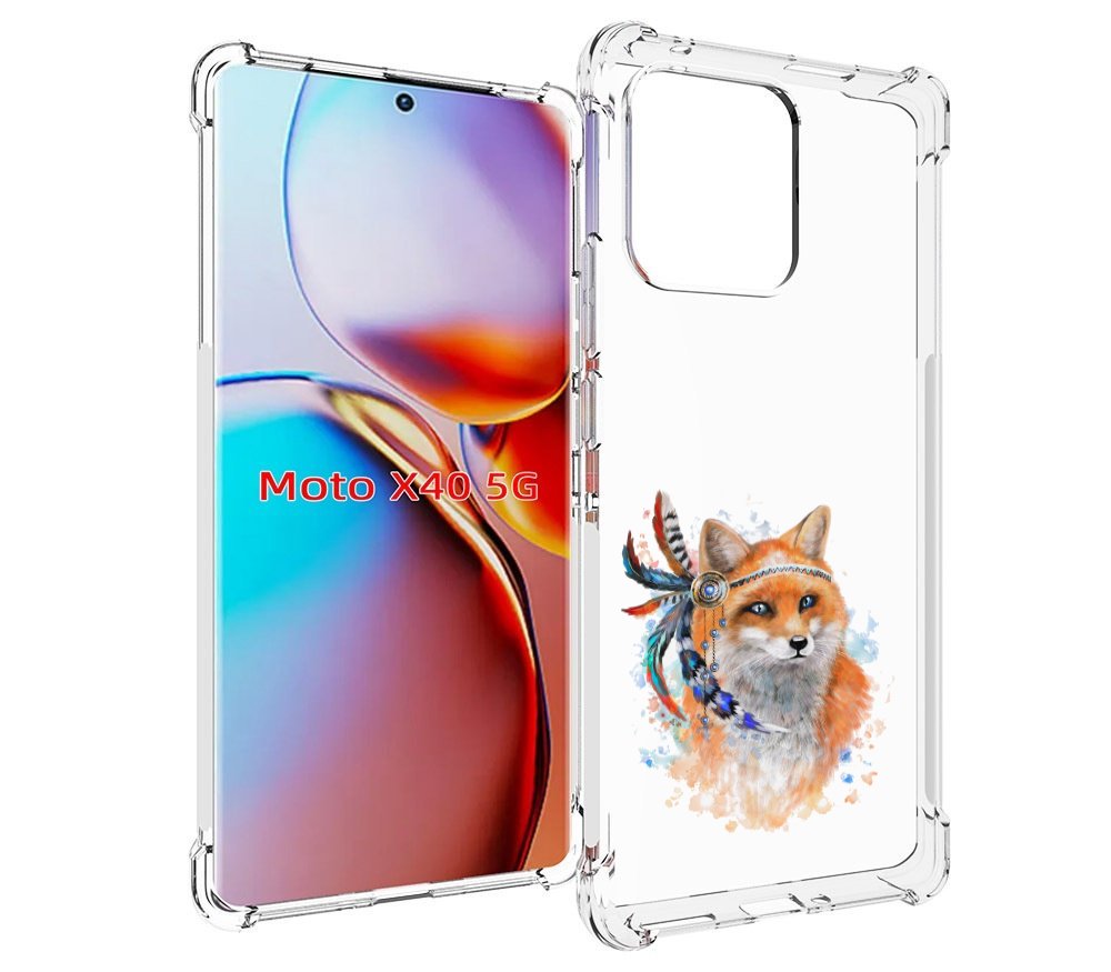 

Чехол MyPads инду лиса для Motorola Moto X40, Прозрачный, Tocco