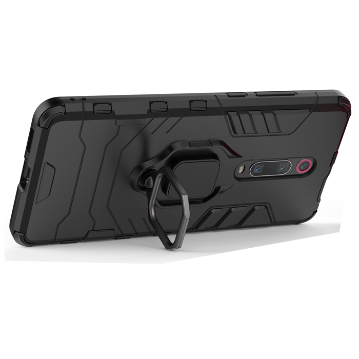 фото Противоударный чехол с кольцом panther case для xiaomi mi 9t (pro) / k20 (pro) black panther