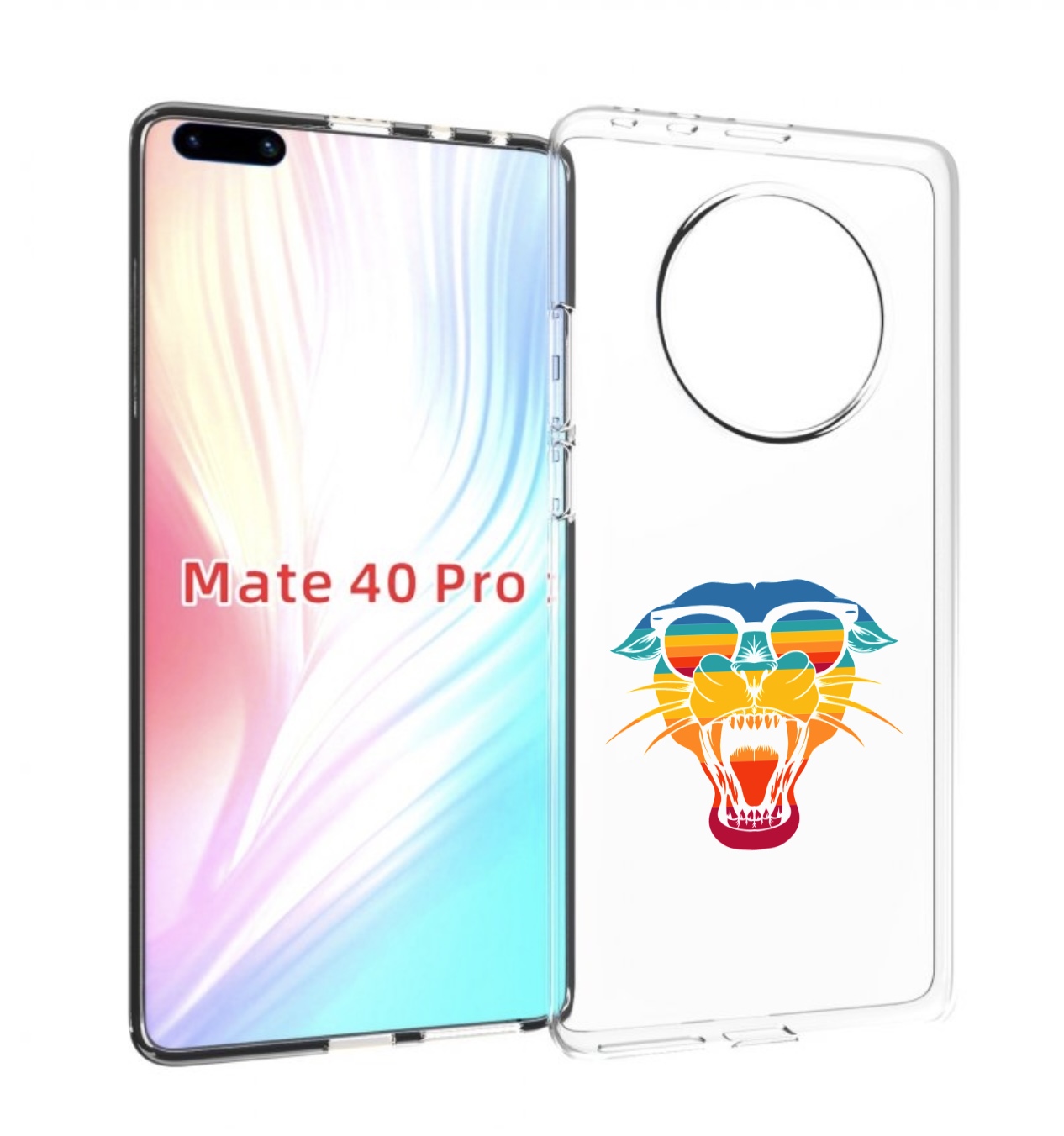 Чехол MyPads Радужная-пантера для Huawei Mate 40 Pro (NOH-NX9)