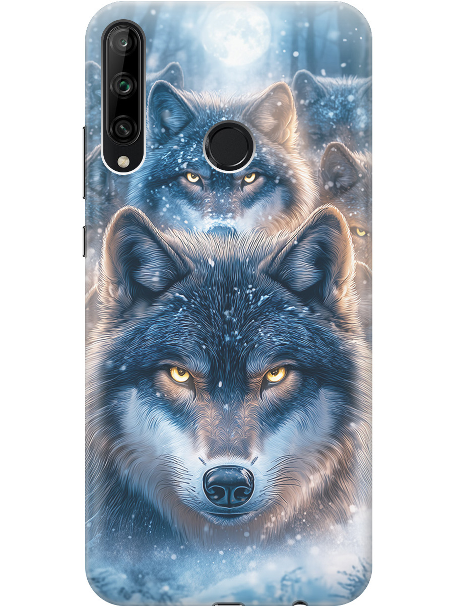 

Силиконовый чехол на Honor 9C / Huawei P40 Lite E с принтом "Стая волков", Прозрачный;голубой;синий;черный, 722946213