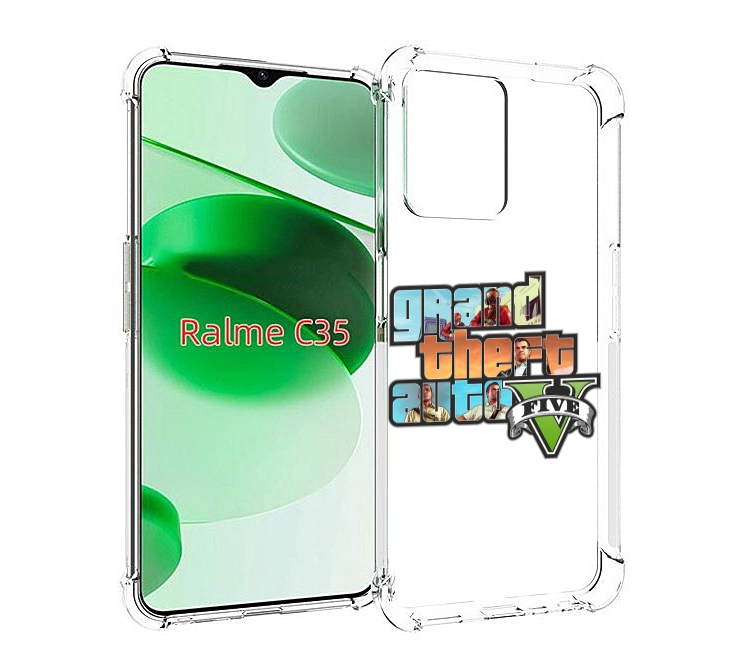 Чехол MyPads ГТА для Realme C35 / Narzo 50A Prime