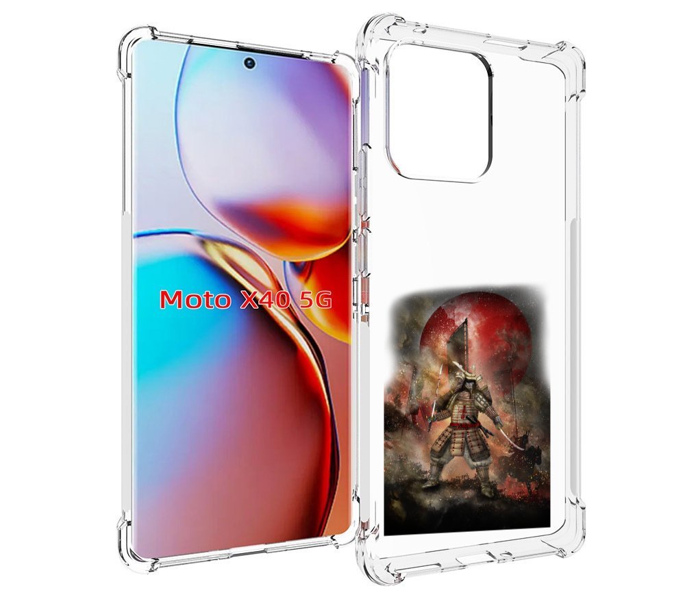 

Чехол MyPads китайскийвоин для Motorola Moto X40, Прозрачный, Tocco