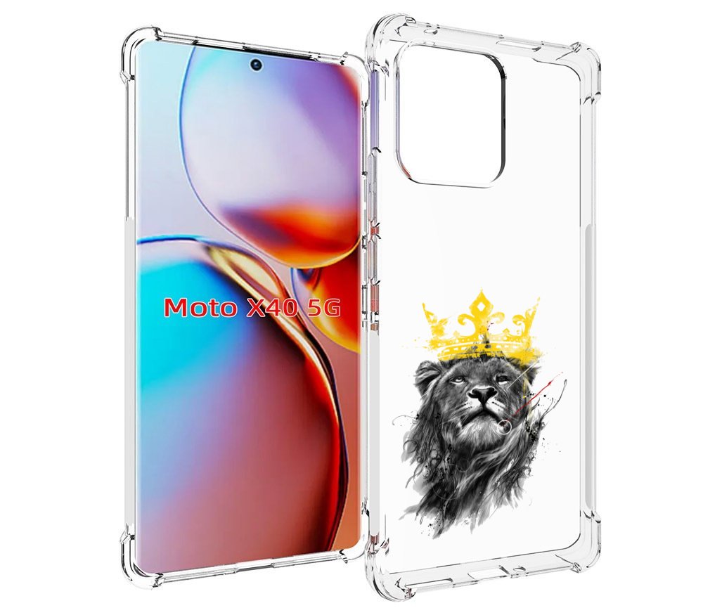 

Чехол MyPads король-лев для Motorola Moto X40, Прозрачный, Tocco