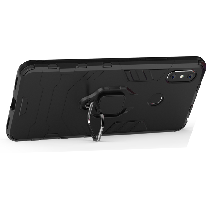 фото Противоударный чехол с кольцом panther case для xiaomi mi max 3 (417684233) black panther