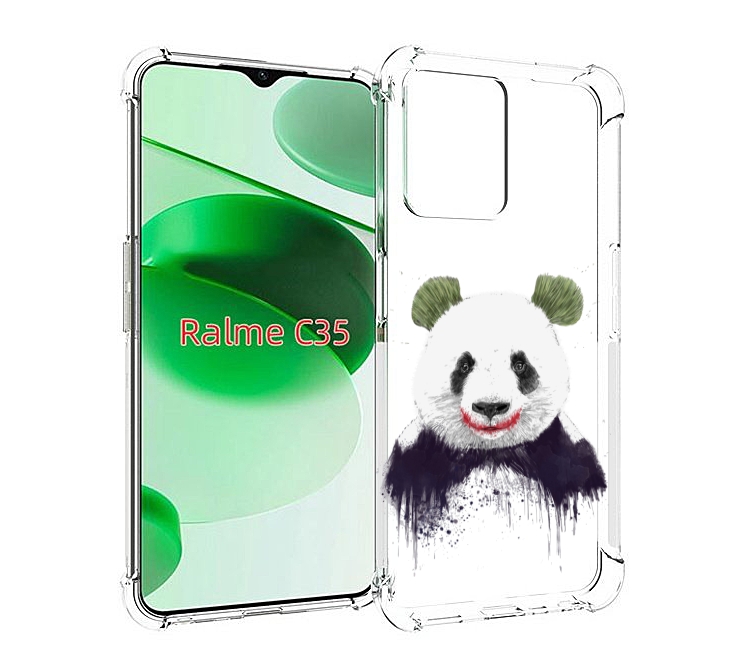 

Чехол MyPads панда джокер для Realme C35 / Narzo 50A Prime, Прозрачный, Tocco