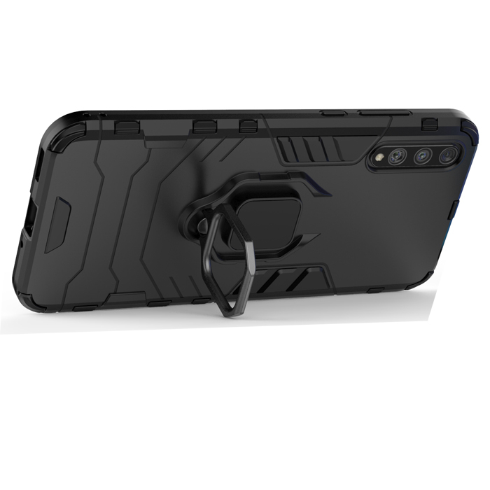 фото Противоударный чехол с кольцом panther case для huawei y8p / honor 30i black panther