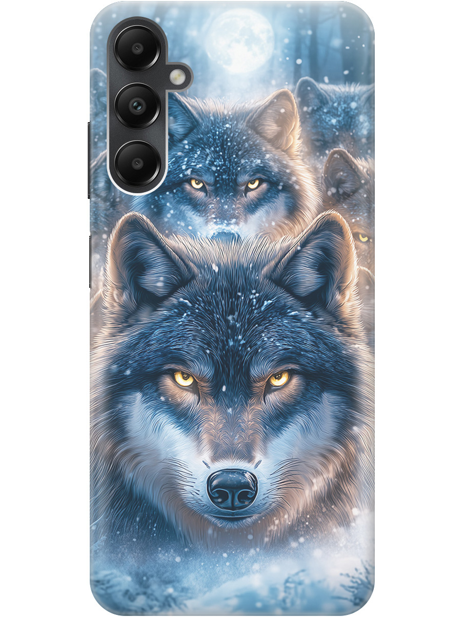 

Силиконовый чехол на Samsung Galaxy A05s с принтом "Стая волков", Прозрачный;голубой;синий;черный, 776583713