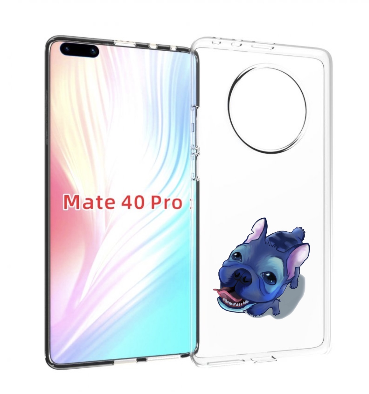 

Чехол MyPads Синий Пес для Huawei Mate 40 Pro (NOH-NX9), Прозрачный, Tocco