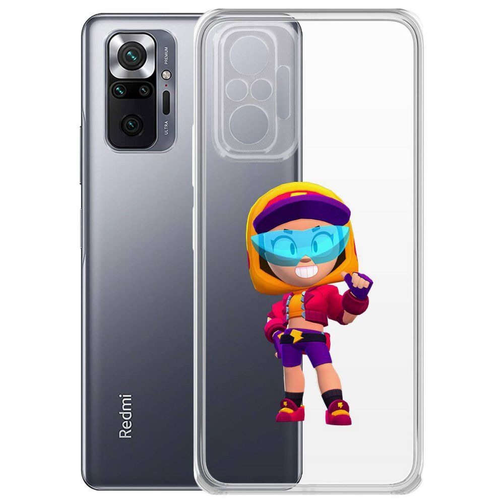 Чехол-накладка Brawl Stars-Стритстайл Макс для Xiaomi Redmi Note 10 Pro
