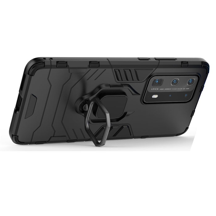 Противоударный чехол с кольцом Panther Case для Huawei P40 Pro (Plus)