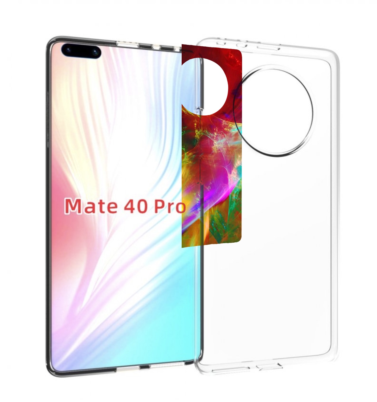 

Чехол MyPads Сияние-красок для Huawei Mate 40 Pro (NOH-NX9), Прозрачный, Tocco