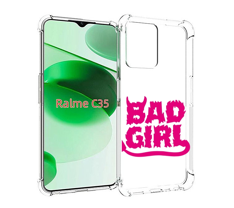 

Чехол MyPads плохая девочка для Realme C35 / Narzo 50A Prime, Прозрачный, Tocco