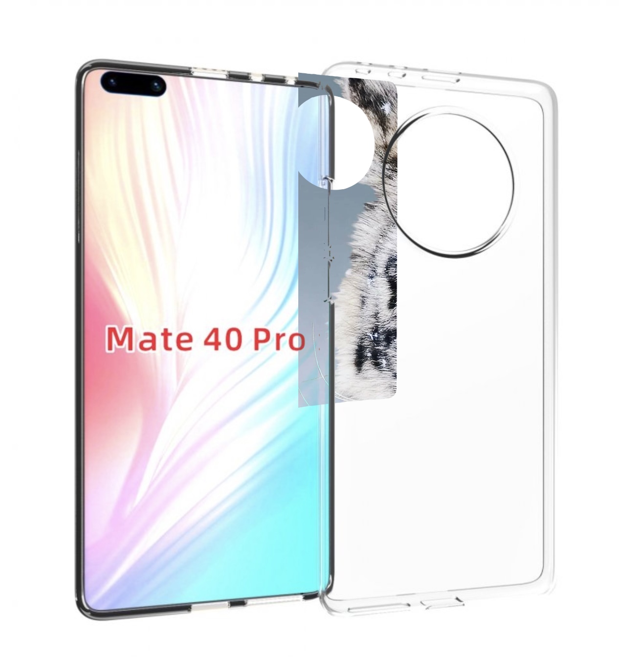 

Чехол MyPads Снежный-барс для Huawei Mate 40 Pro (NOH-NX9), Прозрачный, Tocco