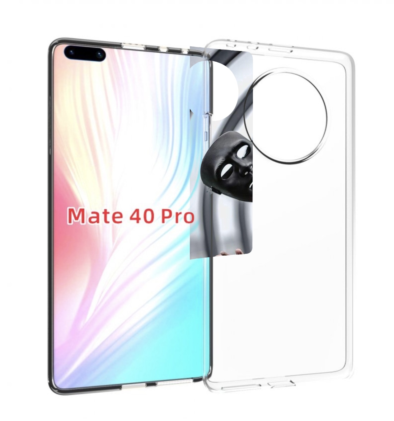 

Чехол MyPads Сними-маску для Huawei Mate 40 Pro (NOH-NX9), Прозрачный, Tocco