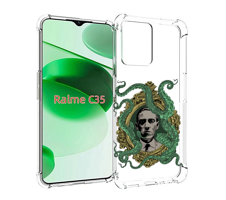 

Чехол MyPads портрет с кракеном для Realme C35 / Narzo 50A Prime, Прозрачный, Tocco
