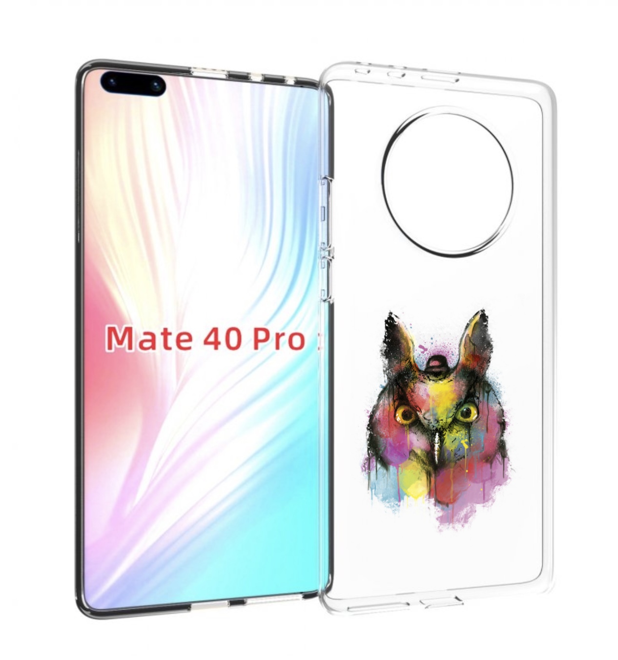 

Чехол MyPads Сова 2 для Huawei Mate 40 Pro (NOH-NX9), Прозрачный, Tocco