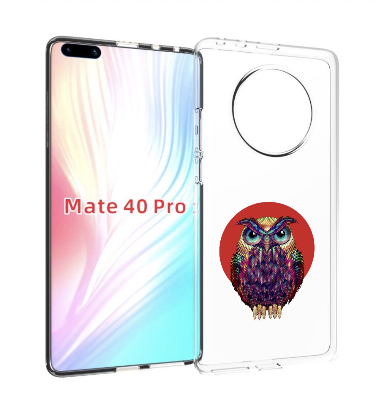 

Чехол MyPads Сова 3 для Huawei Mate 40 Pro (NOH-NX9), Прозрачный, Tocco