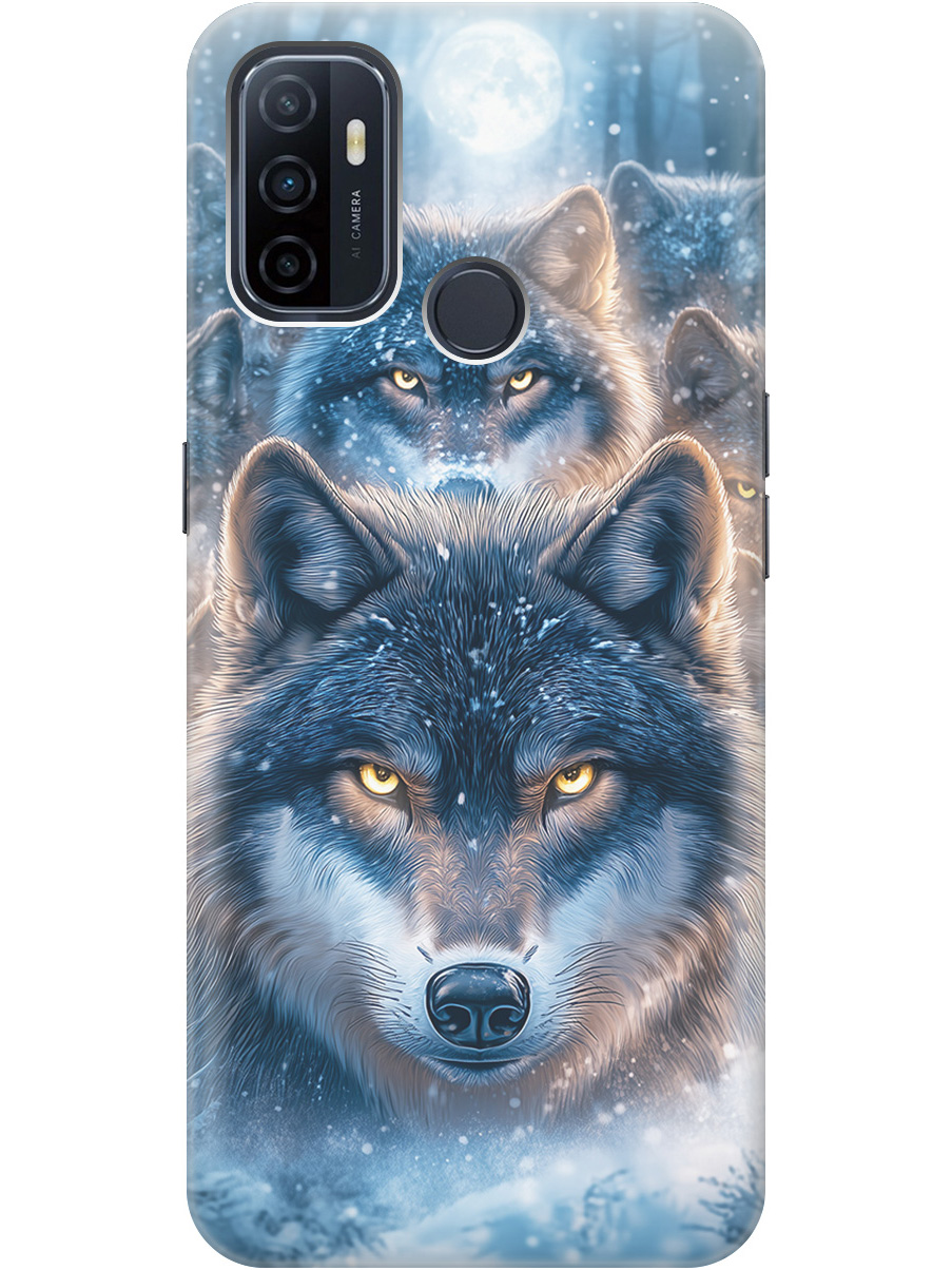 

Силиконовый чехол на Oppo A53 (2020) / A32 с принтом "Стая волков", Прозрачный;голубой;синий;черный, 726148713