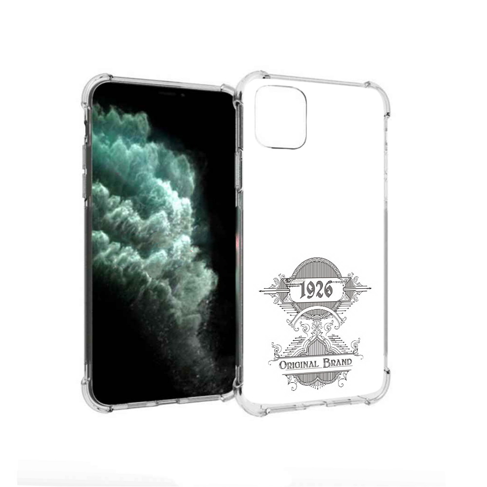 

Чехол MyPads Tocco для Apple iPhone 11 Pro Max логотип черно белый (PT142698.615.446), Прозрачный, Tocco