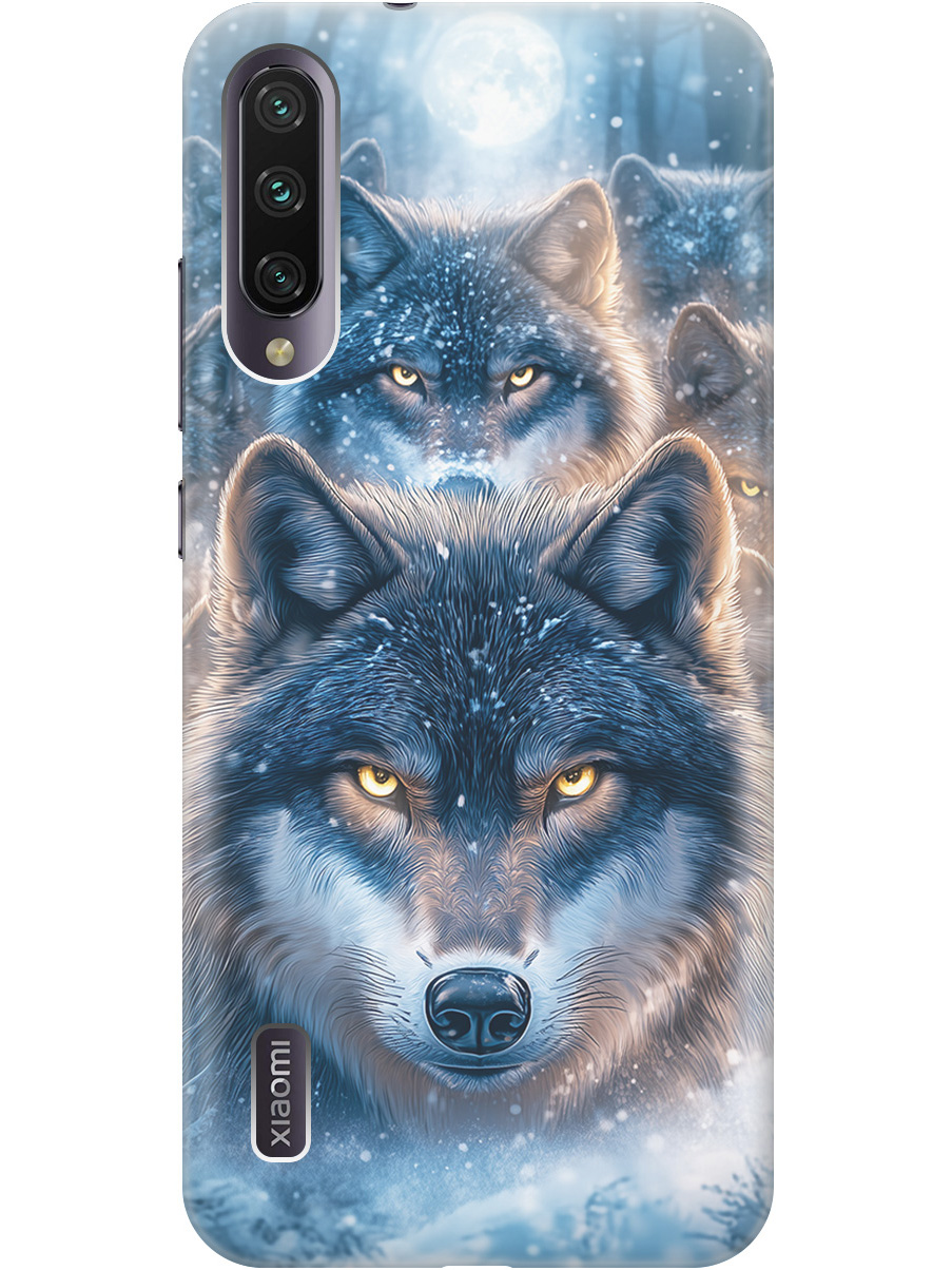 

Силиконовый чехол на Xiaomi Mi A3 / CC9e с принтом "Стая волков", Прозрачный;голубой;синий;черный, 721701013