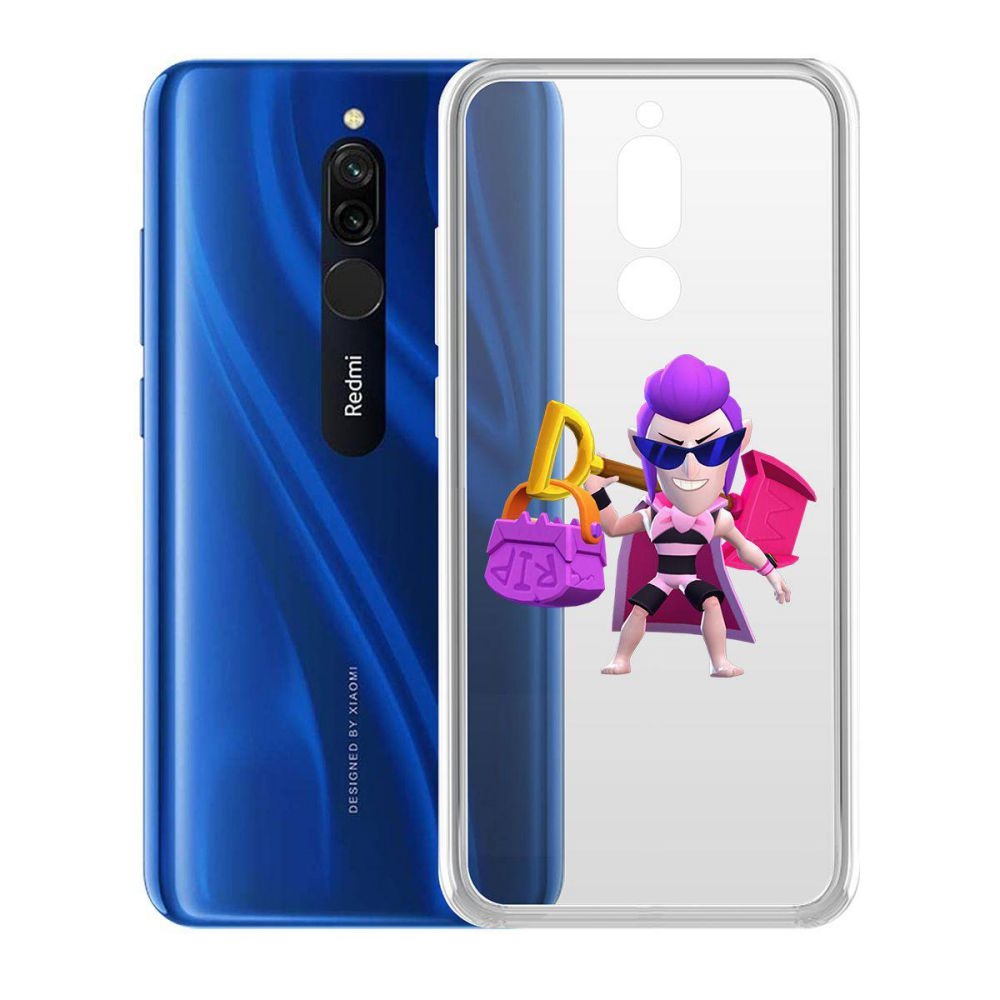 Чехол-накладка Brawl Stars-Пляжный Мортис для Xiaomi Redmi 8