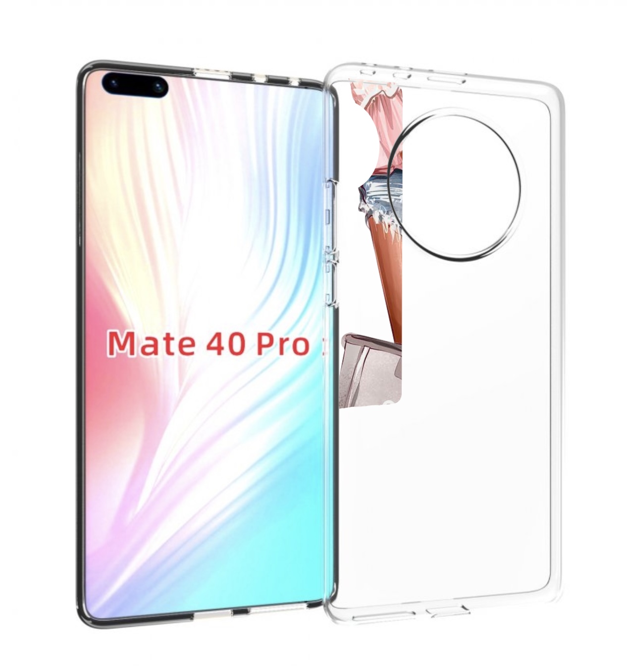 Чехол MyPads Сумка-с-цветами женский для Huawei Mate 40 Pro (NOH-NX9)