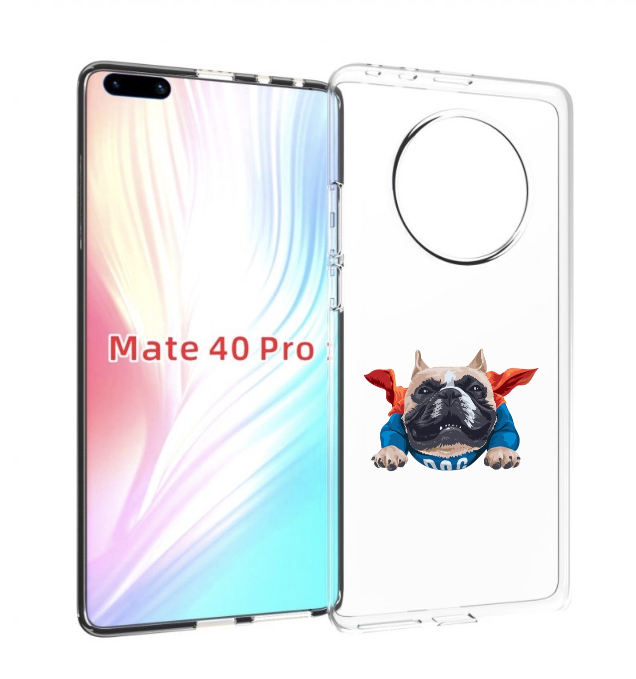 

Чехол MyPads Супер-Дог для Huawei Mate 40 Pro (NOH-NX9), Прозрачный, Tocco
