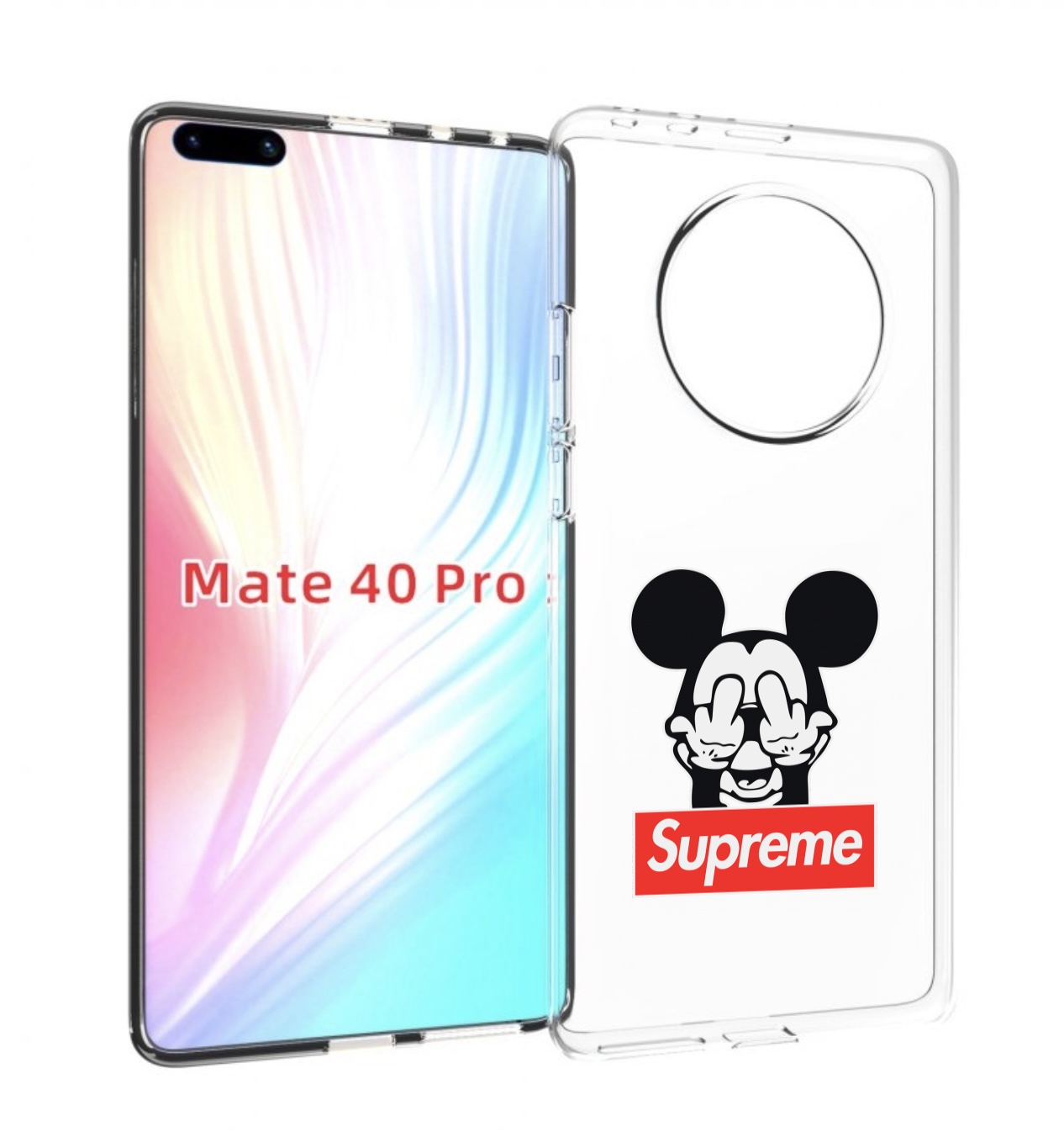 

Чехол MyPads Супримовский-Микки-маус для Huawei Mate 40 Pro (NOH-NX9), Прозрачный, Tocco