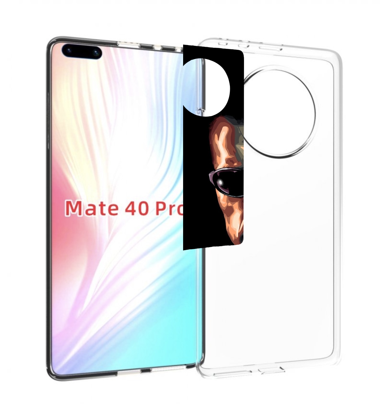 

Чехол MyPads Терминатор для Huawei Mate 40 Pro (NOH-NX9), Прозрачный, Tocco