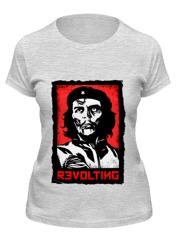 

Футболка женская Printio Chegevara zombie серая XL, Серый, Chegevara zombie