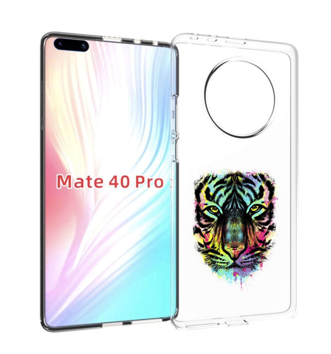 

Чехол MyPads Тигр 1 для Huawei Mate 40 Pro (NOH-NX9), Прозрачный, Tocco