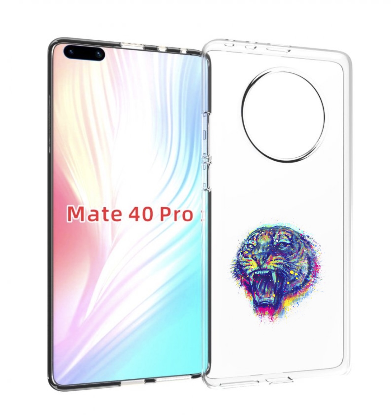 

Чехол MyPads Тигр 2 для Huawei Mate 40 Pro (NOH-NX9), Прозрачный, Tocco
