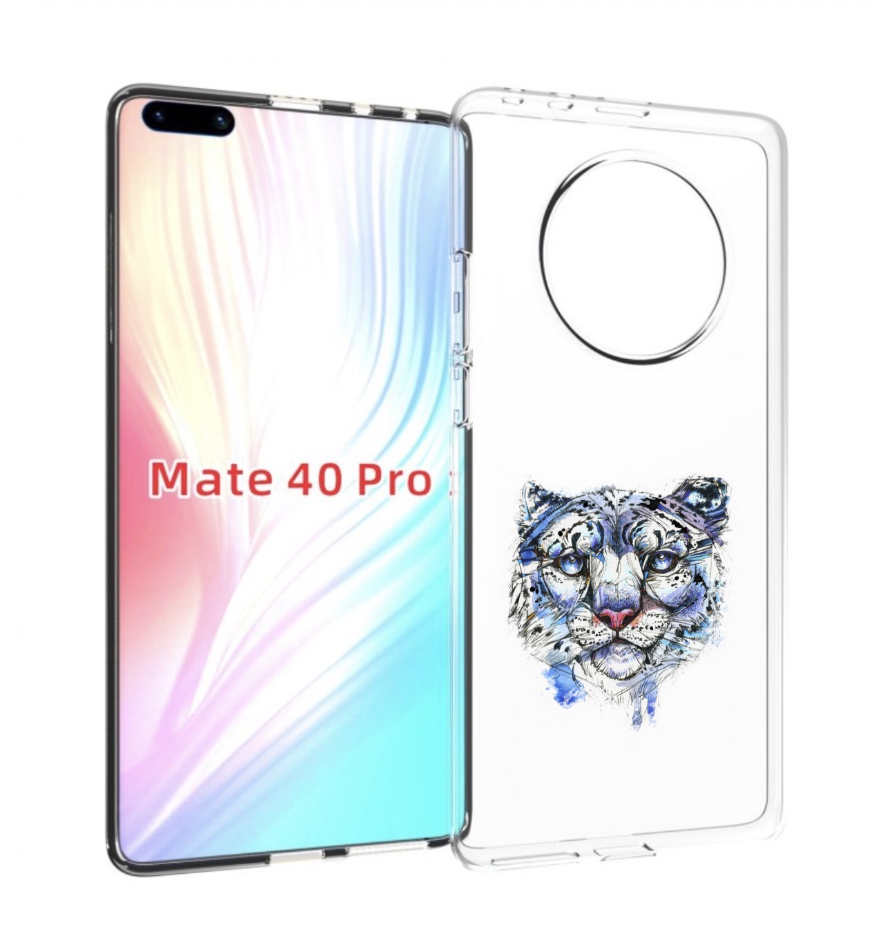 

Чехол MyPads Тигр 4 для Huawei Mate 40 Pro (NOH-NX9), Прозрачный, Tocco