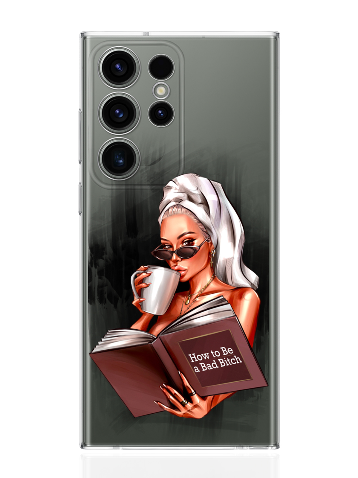 

Чехол MustHaveCase для Samsung Galaxy S23 Ultra How to be a bad Bitch прозрачный, Прозрачный;черный