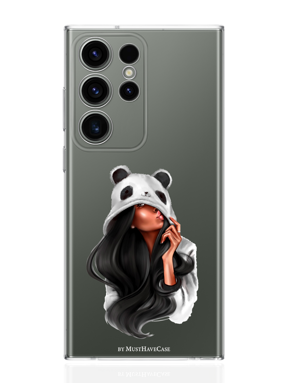

Чехол MustHaveCase для Samsung Galaxy S23 Ultra Panda Girl/ Панда прозрачный, Прозрачный;белый;черный