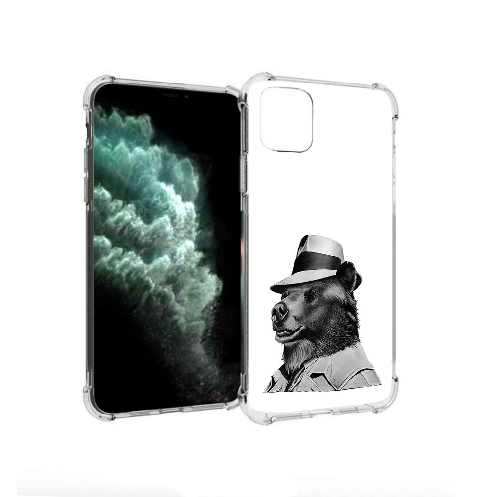Чехол MyPads Tocco для Apple iPhone 11 Pro Max медведь в шляпе (PT142698.615.465)