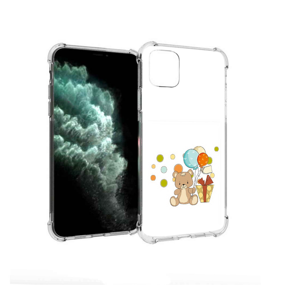 

Чехол MyPads Tocco для Apple iPhone 11 Pro Max медвеженок с подарком (PT142698.615.470), Прозрачный, Tocco