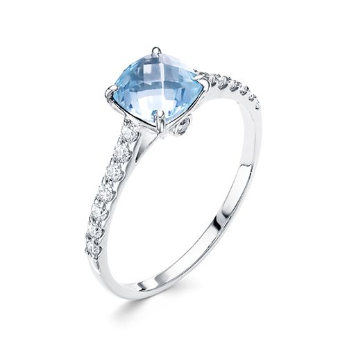 

Кольцо из серебра с фианитом и топазом р. 17 АЛЬКОР 01-1575/00ТБ-00, 01-1575/00ТБ-00