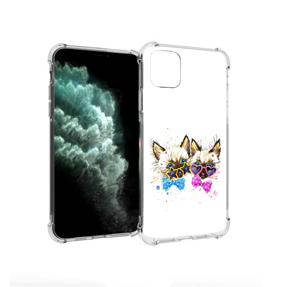 

Чехол MyPads Tocco для Apple iPhone 11 Pro Max милые котята (PT142698.615.474), Прозрачный, Tocco