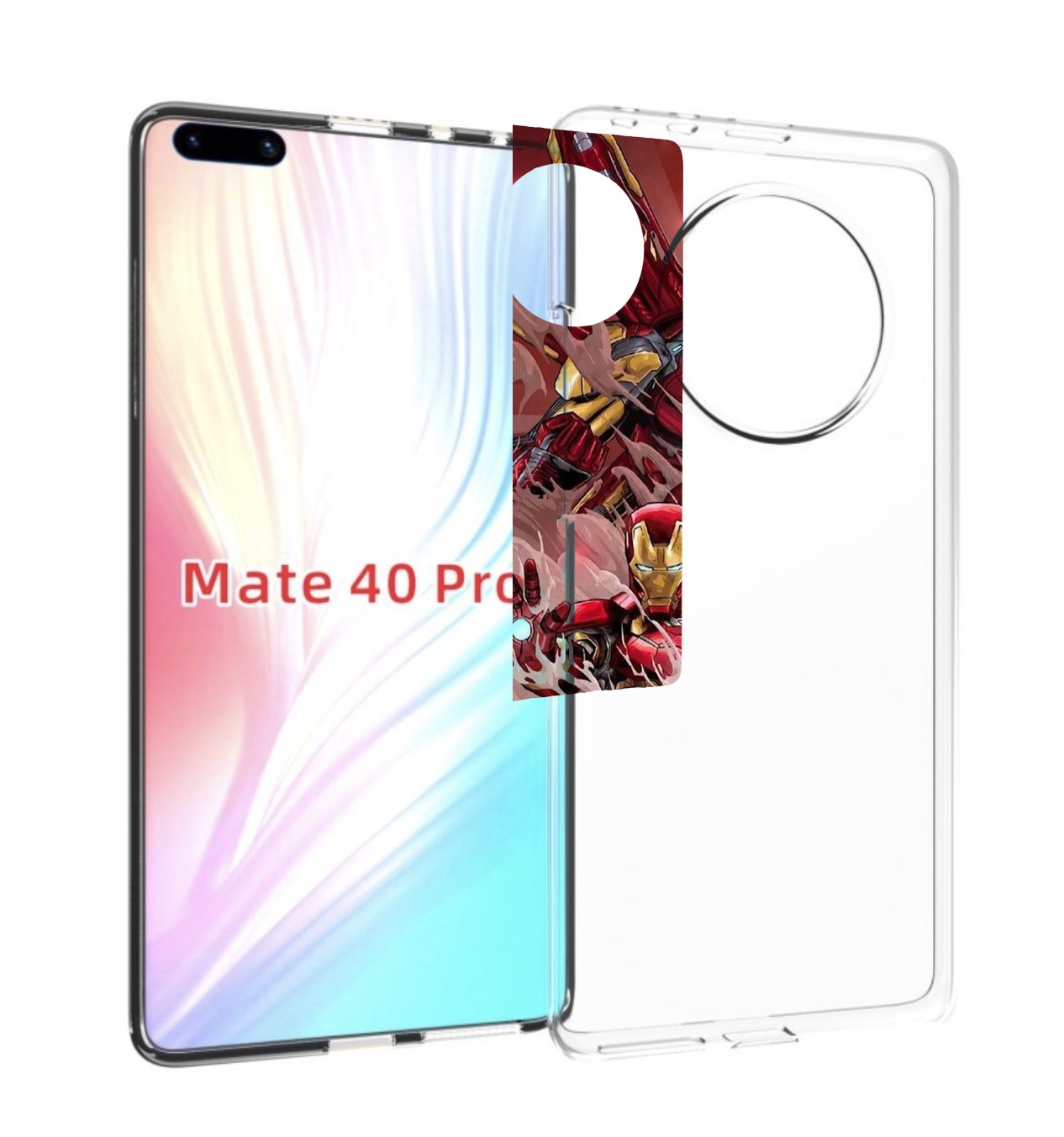 

Чехол MyPads Тони-Старк-и-костюмы для Huawei Mate 40 Pro (NOH-NX9), Прозрачный, Tocco