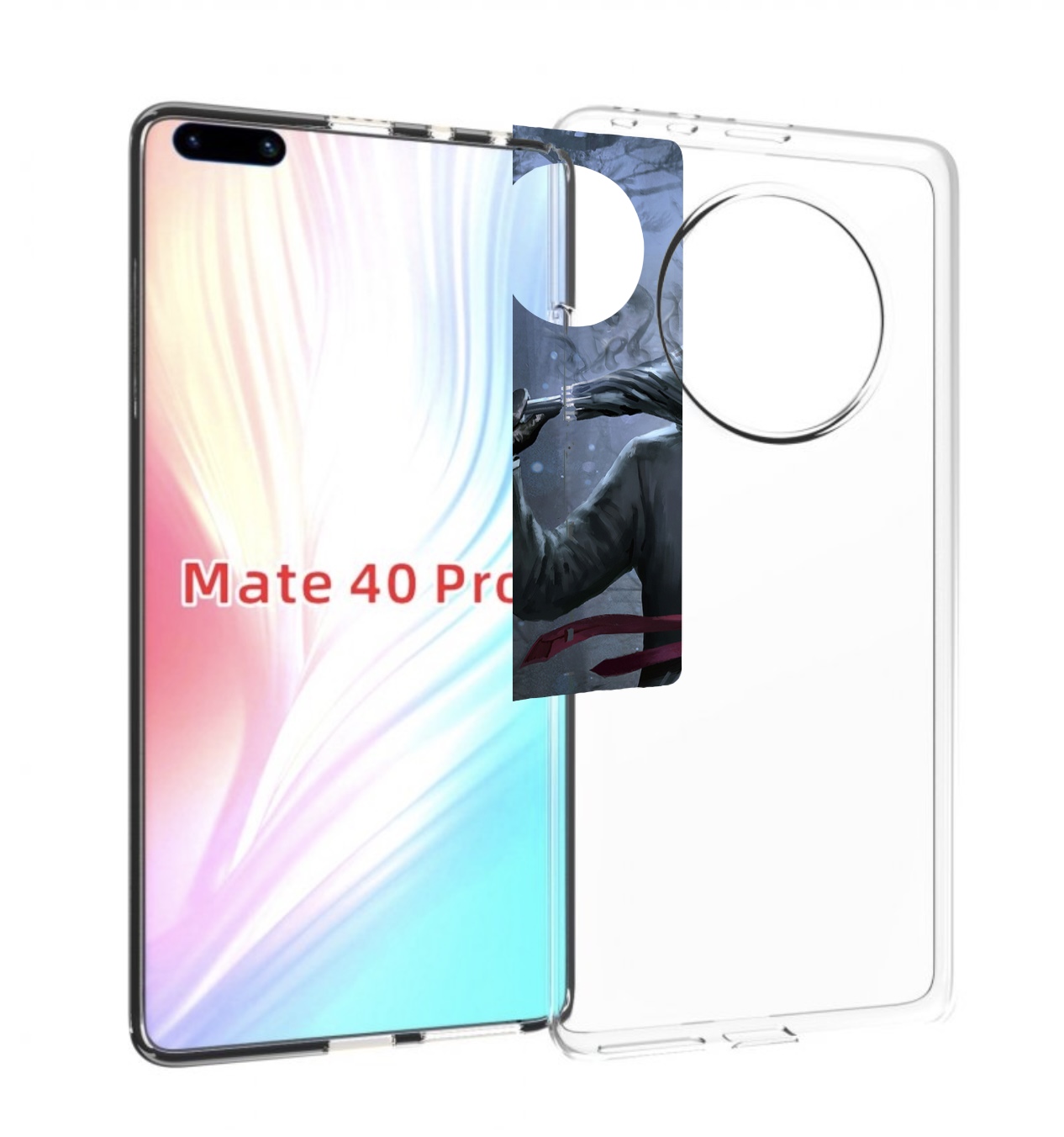 

Чехол MyPads Тыква-убийца для Huawei Mate 40 Pro (NOH-NX9), Прозрачный, Tocco