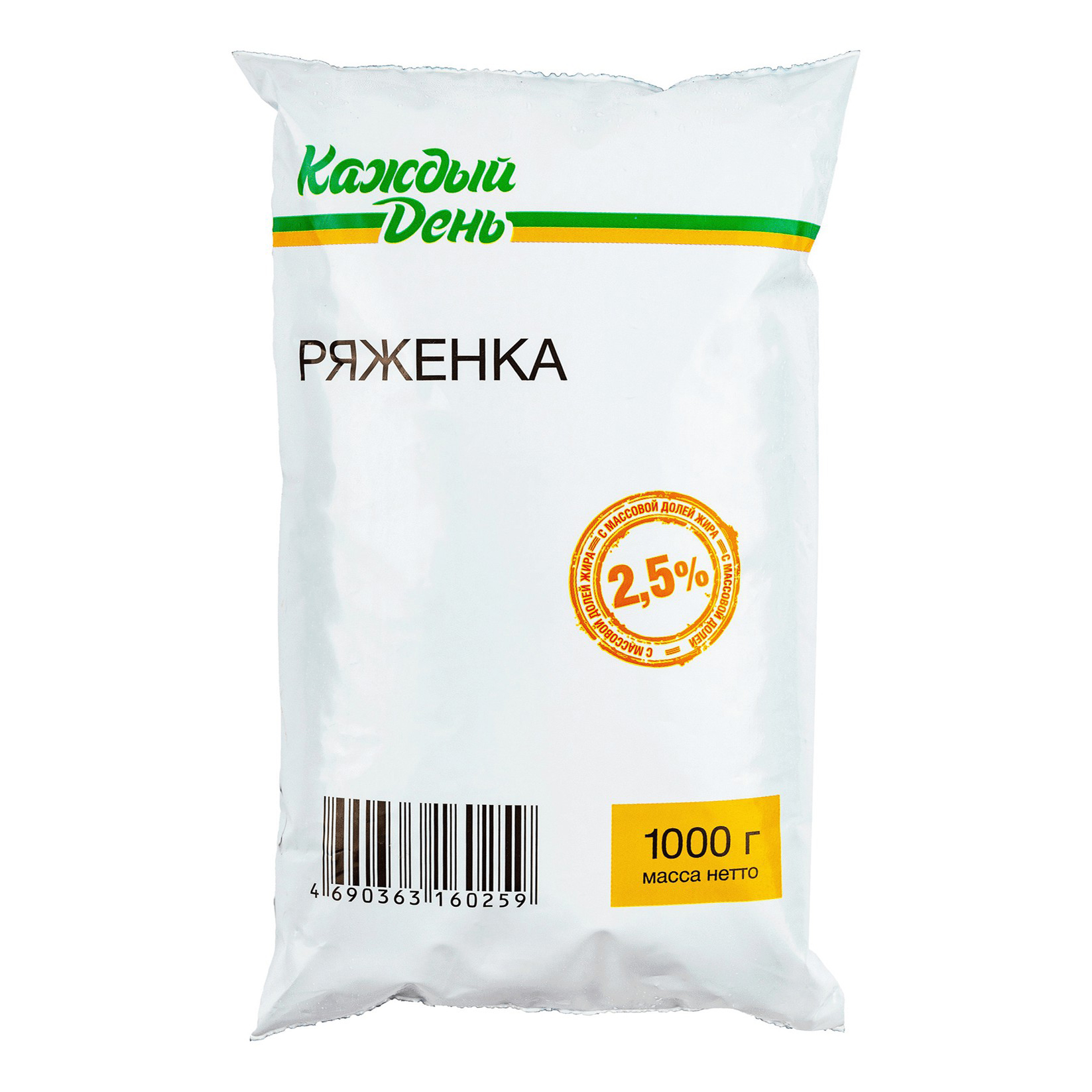 

Ряженка Каждый День 2,5% 1 л