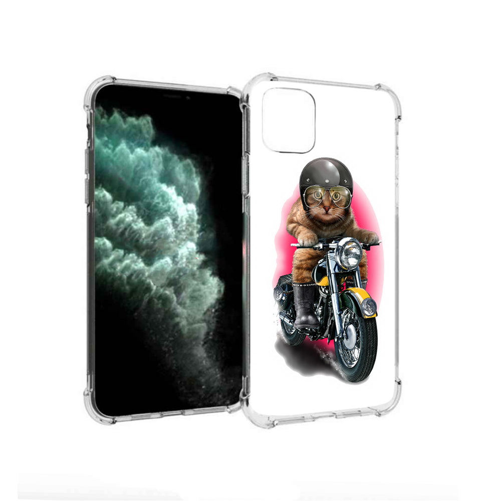 

Чехол MyPads Tocco для Apple iPhone 11 Pro Max мото-кот (PT142698.615.485), Прозрачный, Tocco